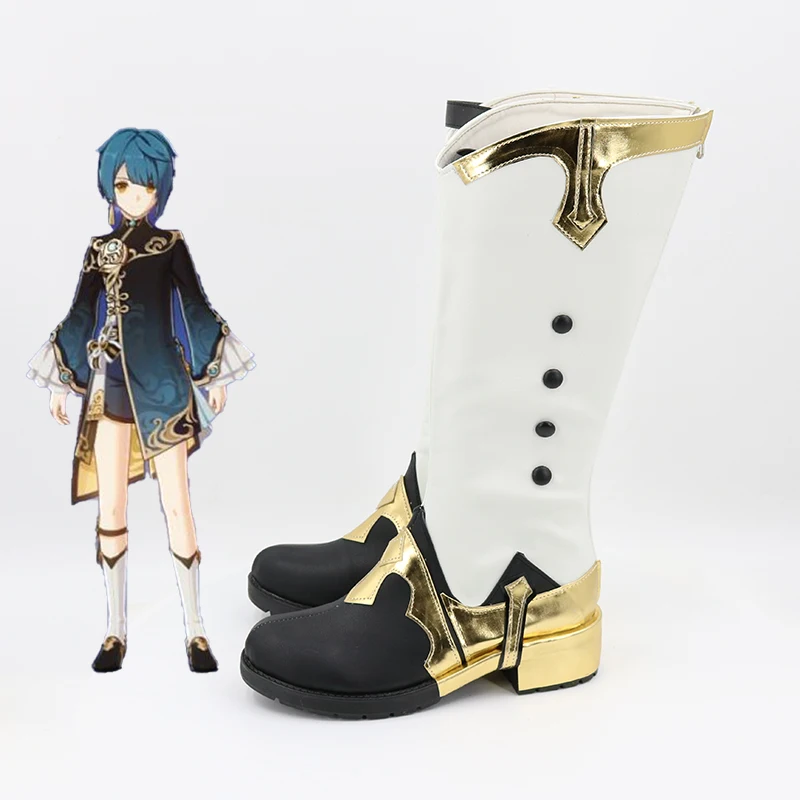 

Genshin Impact Xingqiu Cosplay Shoes C00452