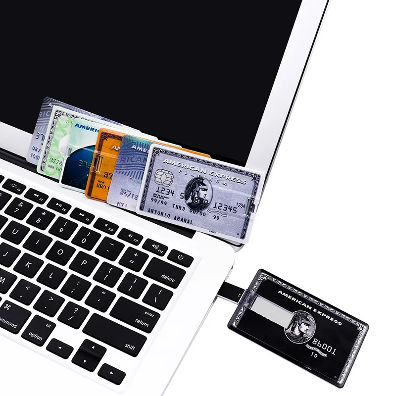 Супер Тонкий Кредитная карта флеш диск USB 2 0 128 Гб флэш накопитель 8 оперативной