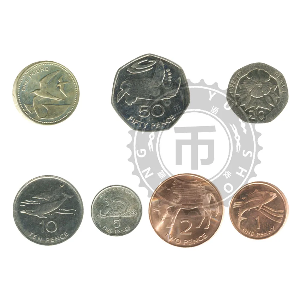 Остров Св. Елены и острова Вознесения 7 шт./компл. оригинальная монета|coin coins|coins
