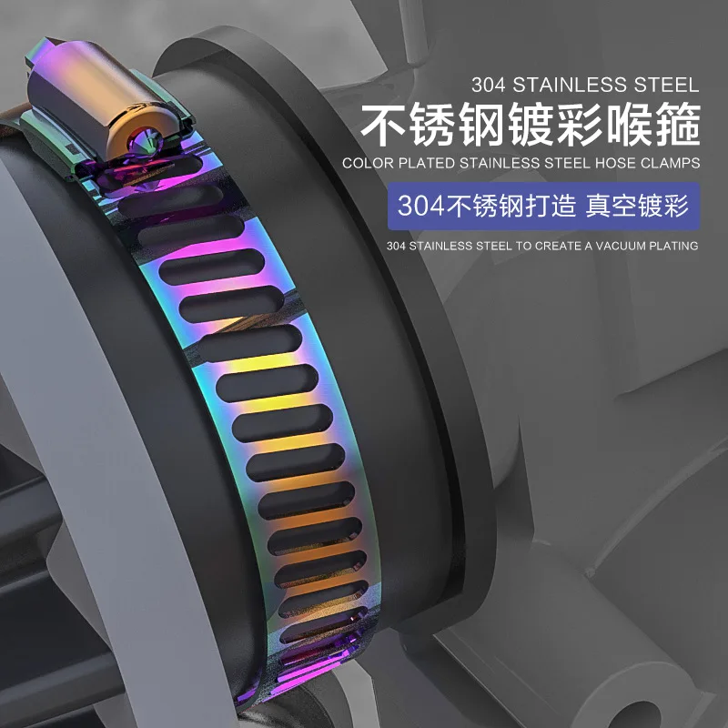 

Motorcycle Hose Clamps 304 Stainless Steel Colorful Process 10pcs Free Shipping For Honda Yamaha Kawasaki Suzuki Ktm Bmw