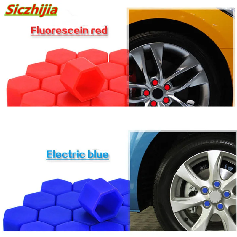 Силиконовая гайка для автомобильных колес защитная Toyota Camry Corolla RAV4 Yaris high Lander/Land