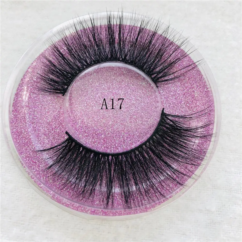 Натуральные 3D накладные Искусственные ресницы набор для макияжа норковые