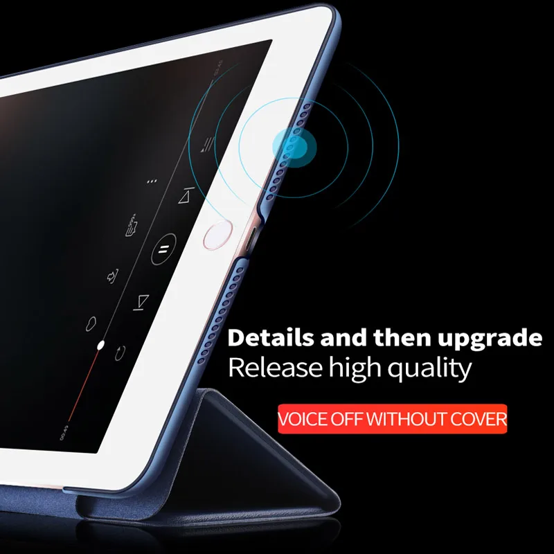 Для IPad 2017 чехол умный спящий кожаный для складной кронштейн 9 7 модель A1822 1823|Чехлы