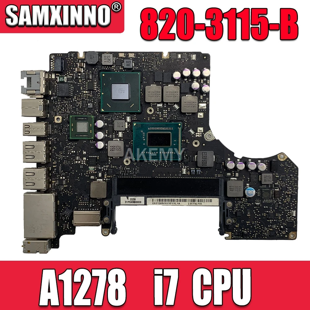 

Для Macbook Pro 13 "A1278 материнская плата для ноутбука i7 2,9 GHz Материнская плата основная плата 820-3115-B 820-3115-B 2012 MD101 MD102