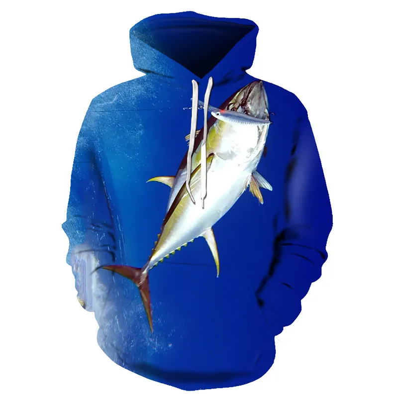 

Осенне-зимняя популярная одежда для рыбалки с 3D принтом Мужская и женская ультра-Далянь толстовка с длинными рукавами теплая повязка на гол...