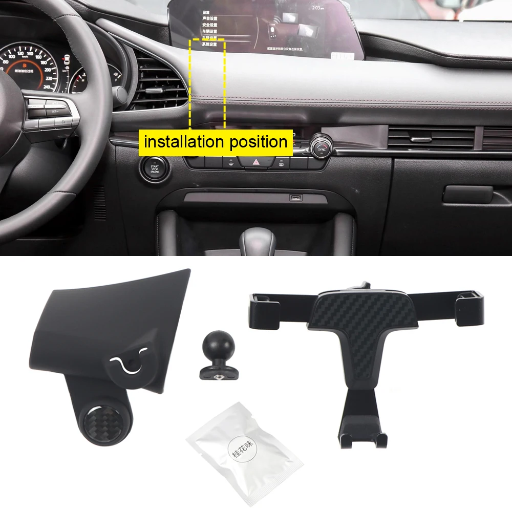 

Car Air Vent Mount Phone Holder Mobile Phone Cradle Smartphone Stand for Mazda3 2020 2021 Car Accessories