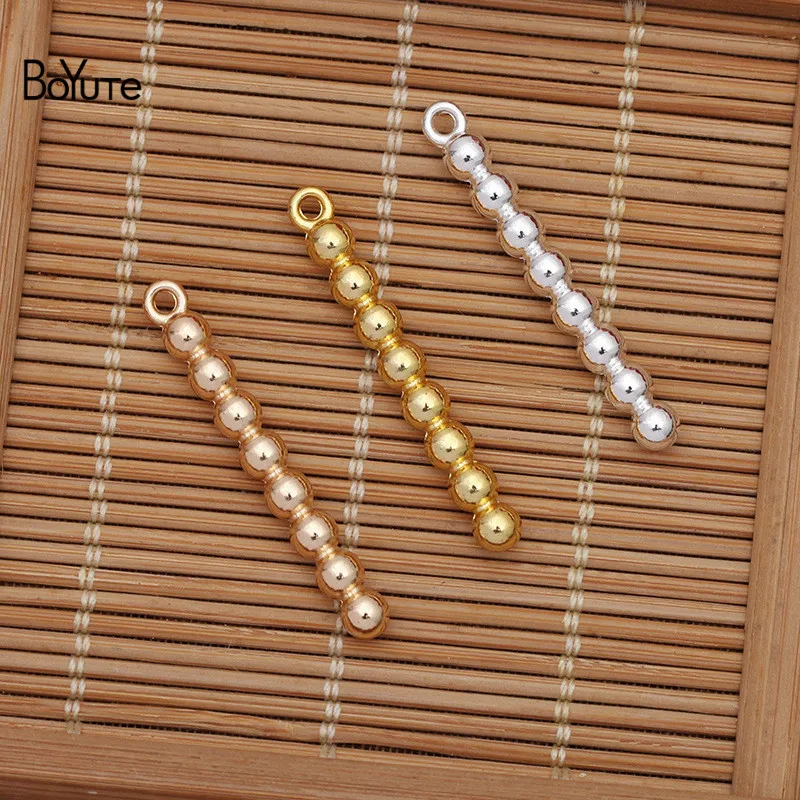 

BoYuTe (50 шт./лот) 33*4 мм бусины из металлического сплава Подвески DIY материалы ручной работы аксессуары для ювелирных изделий