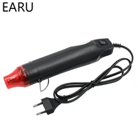 eu us plug 110v 220v diy using heat gun electric power tool hot air 300w temperature gun with supporting seat heat shrink tube