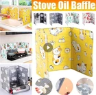 Складная Алюминиевая заслонка для плиты, защитный кухонный экран от разбрызгивания масла при жарке, аксессуары для кухни