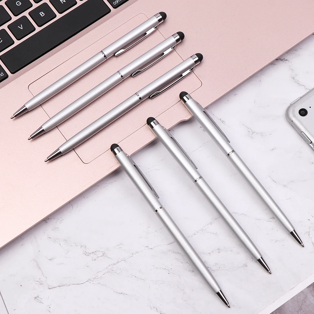 

1Pc Dual-Use Stylus Touch Capacitive Pen Mobile Phone Universal Touch Screen Pen Ball Pen Waterborne Writing Supplies Gift Pen