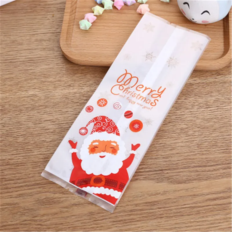25/ 50 шт в наборе милые Санта Клаус полиэтиленовый пакет свадьбы Рождества Печенье