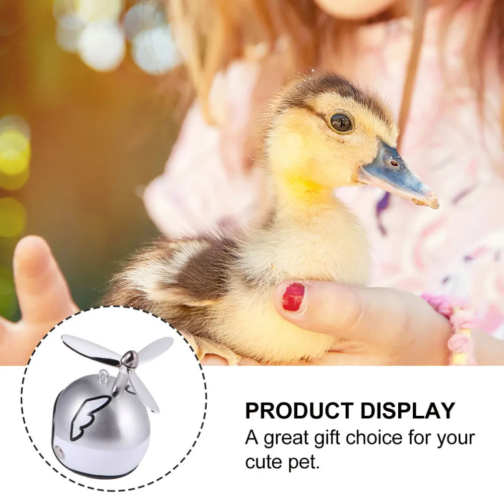 

1pcs Chicken Helmet Protection Helmet Hens Pet Supplies Pet Hat for Chicken brass bell