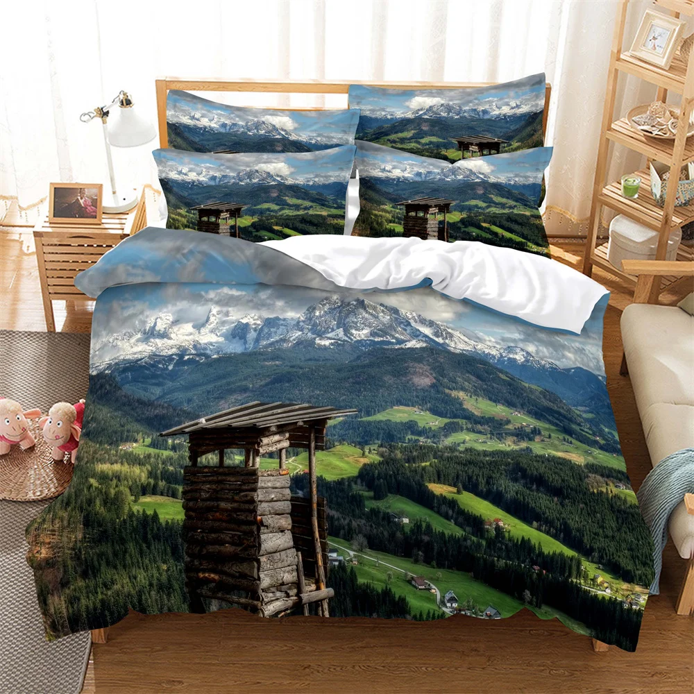 

Прерий горный 3D цифровой Комплект постельного белья, домашнее постельное белье, супер двуспальное покрывало, наволочка, одеяло, текстиль, к...