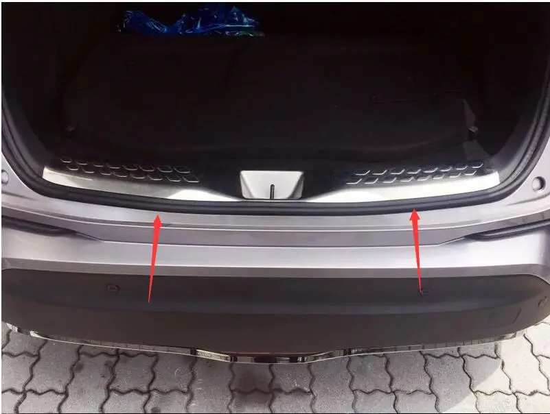 

Накладки на внутренний задний бампер из нержавеющей стали для Toyota C-HR C HR 2016 2017, 1 шт., автомобильные аксессуары