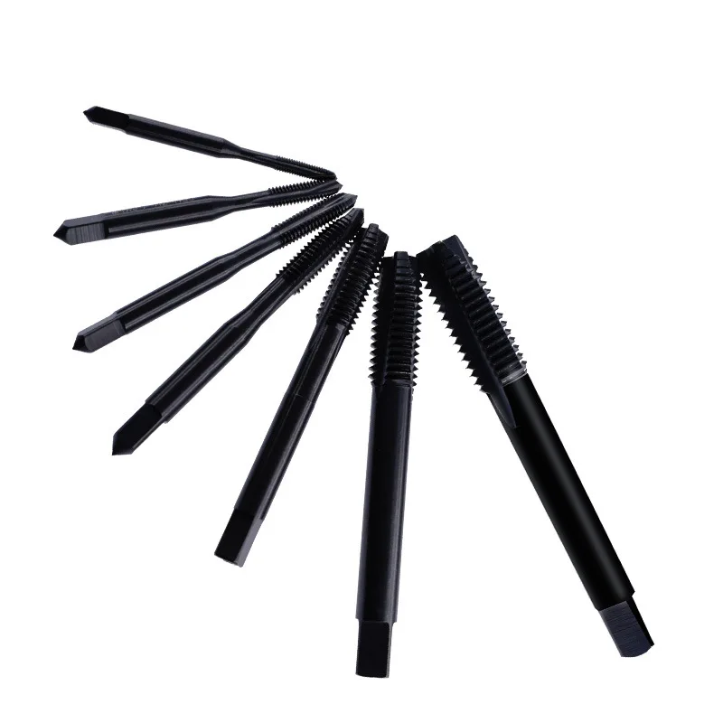 Черный Азотированные наконечник крана набор высокое Скорость Сталь M3-M12 со