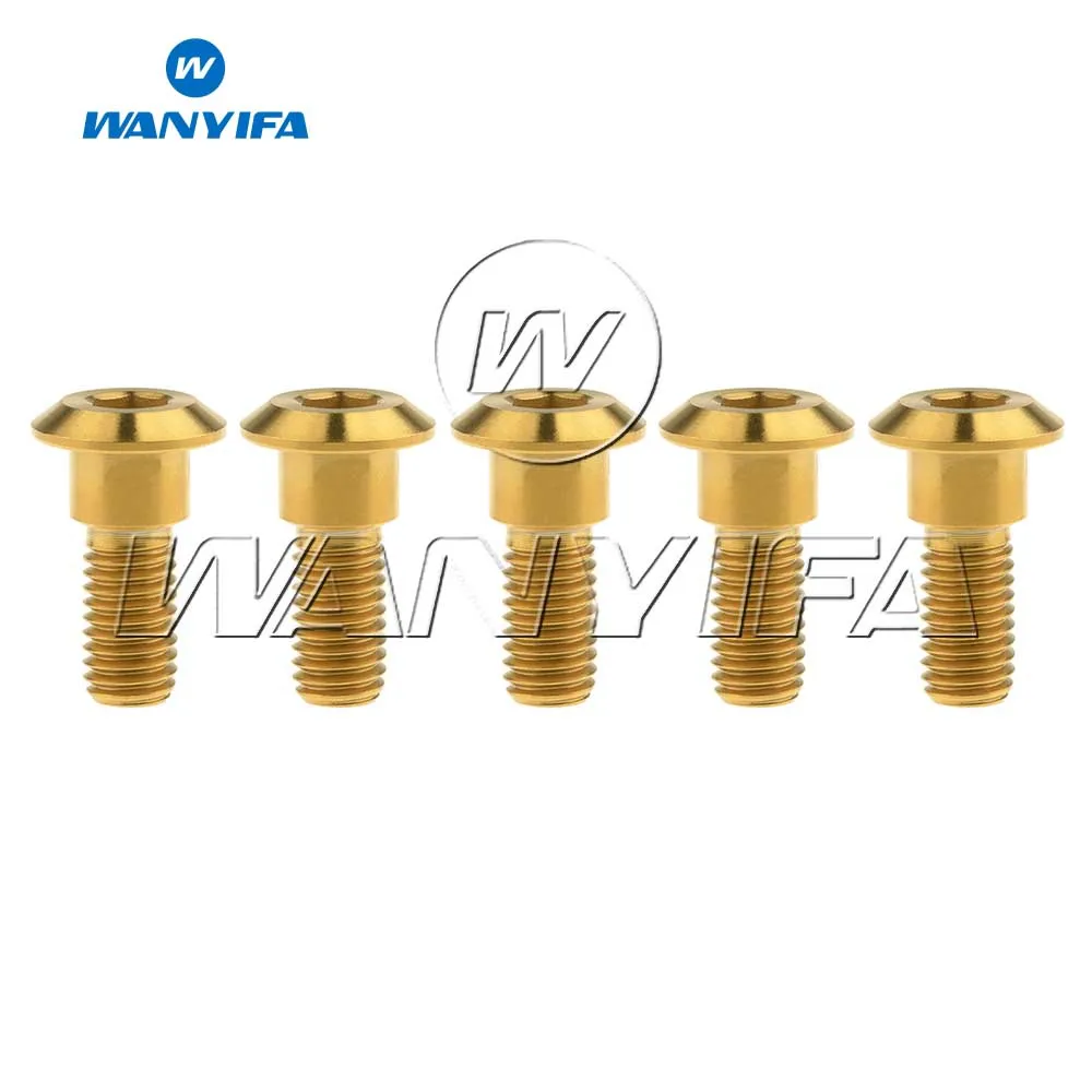 Wanyifa 5 шт./лот M8 x 22 мм титановые болты с шестигранной головкой для Suzuki болты дискового тормоза ротора