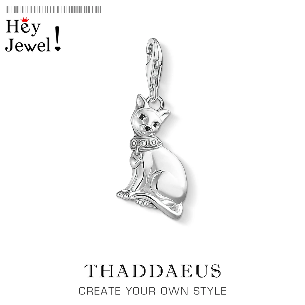 Женское Очаровательное ожерелье с кошкой Siamese изящное из стерлингового серебра