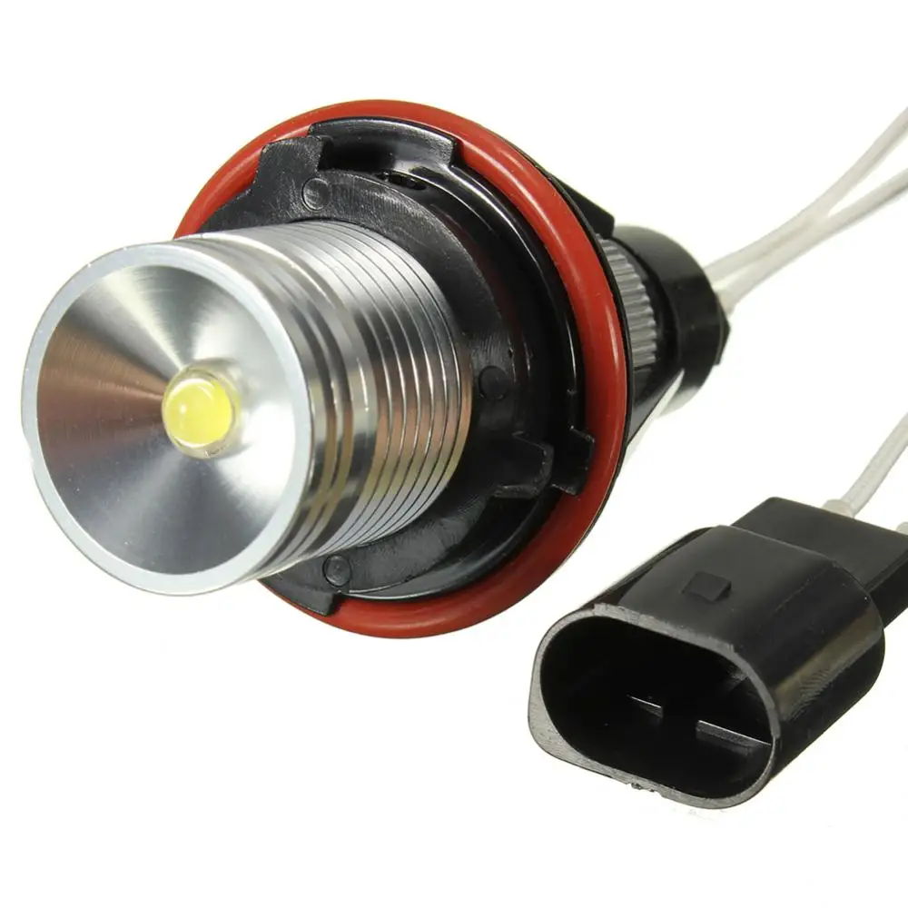 

2Pcs 10W Angel Eyes White Halo LED Light Bulbs for BMW E39 E53 E60 E63 E64 E65