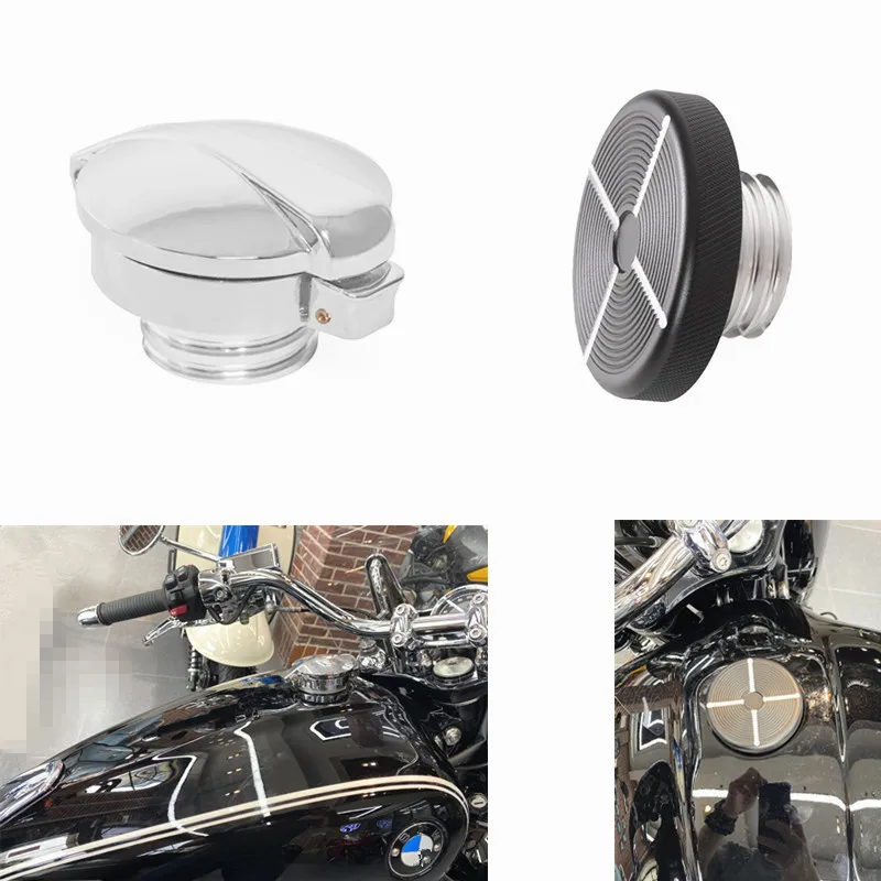 Motorcycle Gas Lid Tank Oil Cap Fuel Cover Aluminum for BMW R18 Classic R 18 2020 2021 Motorbikes Accessories