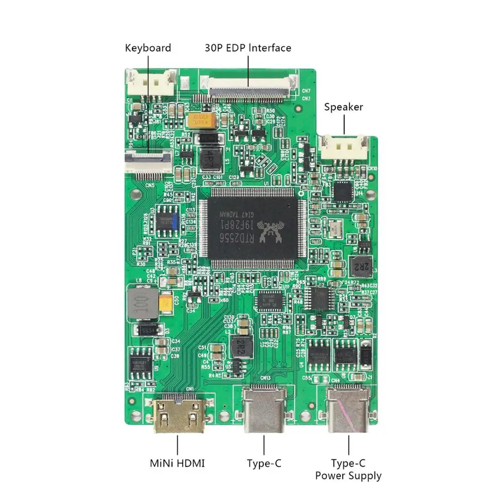 

Origin New 14inch NV140FHM 1920X1080 IPS LCD Screen HDMI TYPE-C Controller Board VS-RTD2556HC30-V1 Work For 30Pin EDPDisplay