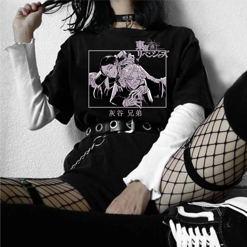 

Tokyo Revengers T-Shirt Haitani Rindo Haitani Ran Anime Cosplay Clothes Fashion Summer Spring