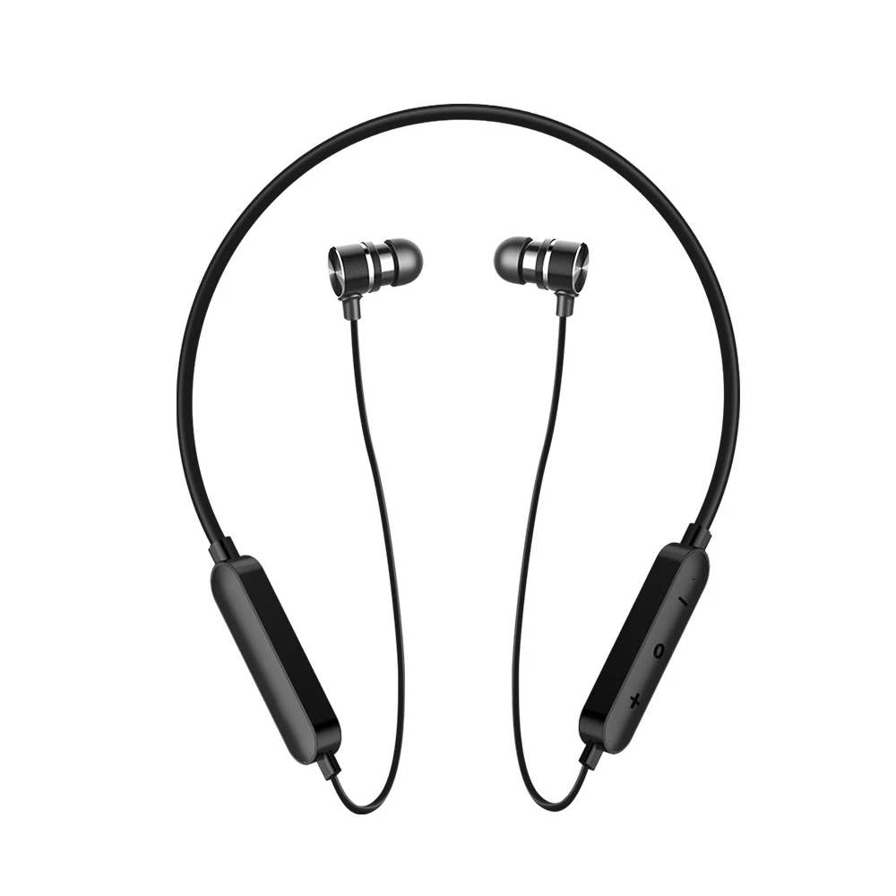 Беспроводные наушники воротник Bluetooth магнитные стерео спортивные бас с