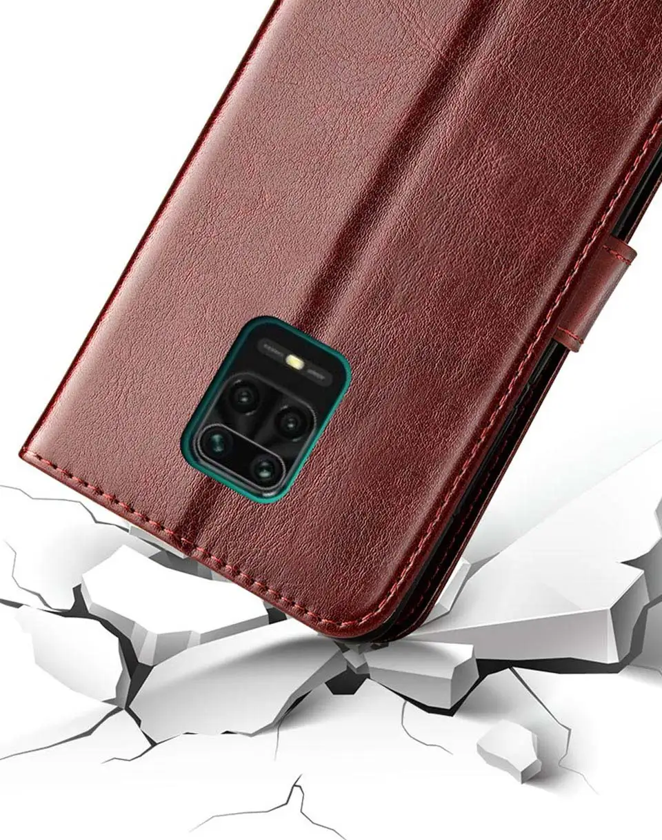 Flip leather case For on Xiaomi Redmi note 9S 9 S Case Pro Max back phone Note 9Pro Cover | Мобильные телефоны и