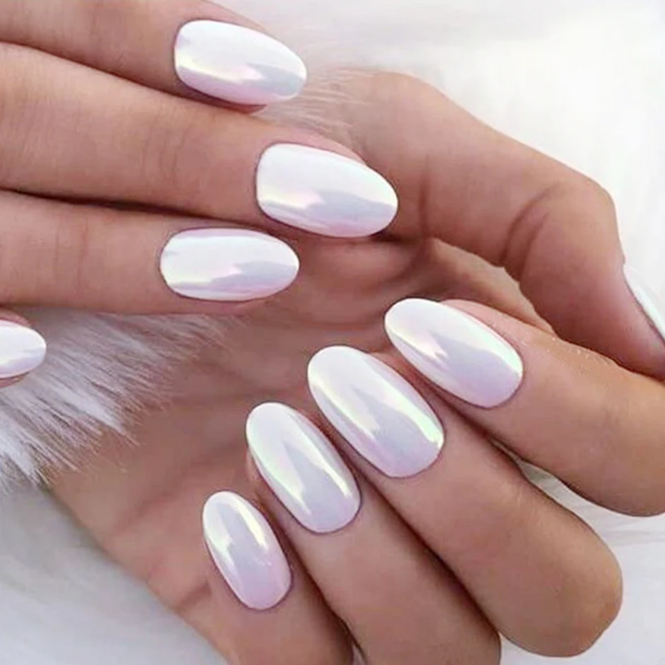 

7 шт., набор голографических кистей для маникюра, с жемчугом