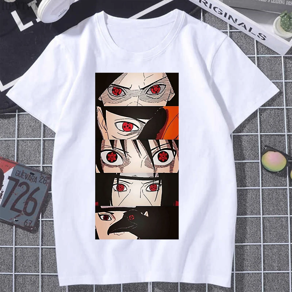 

2021 New T-shirt Janpan Anime Naruto Unisex Uzumaki Naruto Cartoons Aesthetic Clothes Girl Kawaii Painting 90s Couple Streetwear