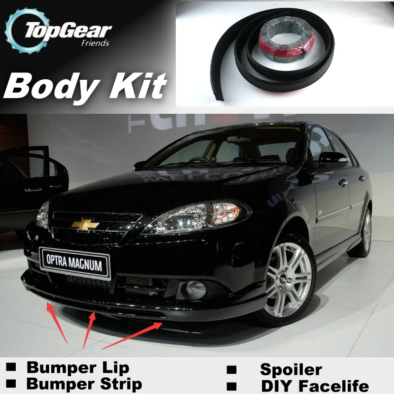 Для Chevrolet Optra J200 2002 ~ 2019 бампер губы/верхняя Шестерня магазин спойлера для тюнинга