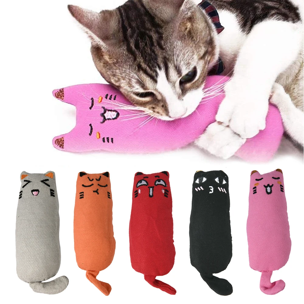 

Игрушка в виде кошачьей мяты, товары для домашних животных, милые игрушки для котят, шлифовальные зубы, плюшевая подушка для большого пальца...