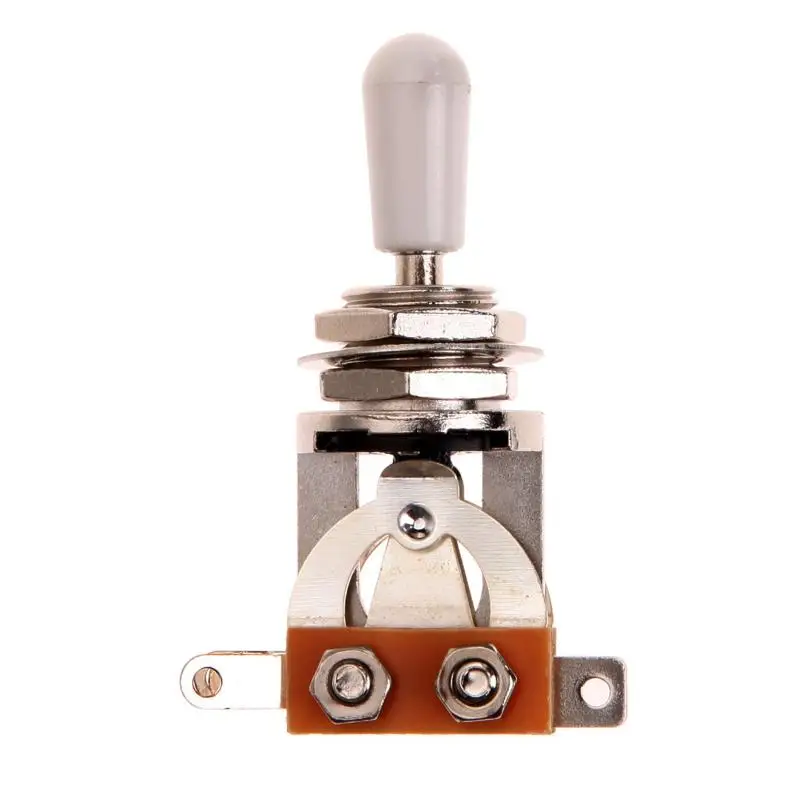 3-сторонний выход Гитара Селектор Пикап тумблер Запчасти для лес Поль пикап тумблер Музыкальные инструменты Аксессуары для гитары - Цвет: Silver