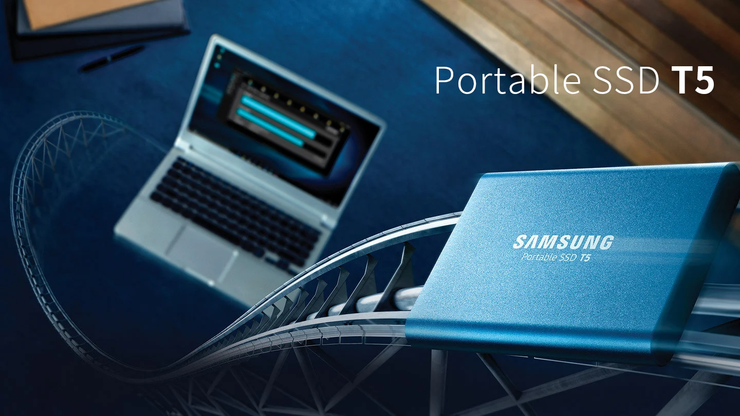 SAMSUNG T5 Portable SSD USB3.1 500GB 1TB External Solid State Disk Type-C HDD for Laptop