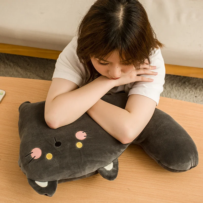 Подушка плюшевая мягкая для сна милая мультяшная животная улитка кошка голубь