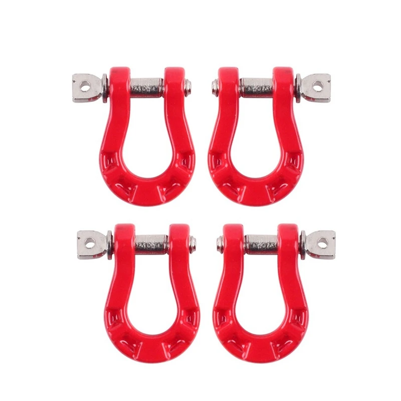 

4Pcs Metal Bumper D-Ring Tow Hook for 1/10 RC Crawler Car Axial SCX10 90046 SCX10 III Capra Traxxas TRX4 D90