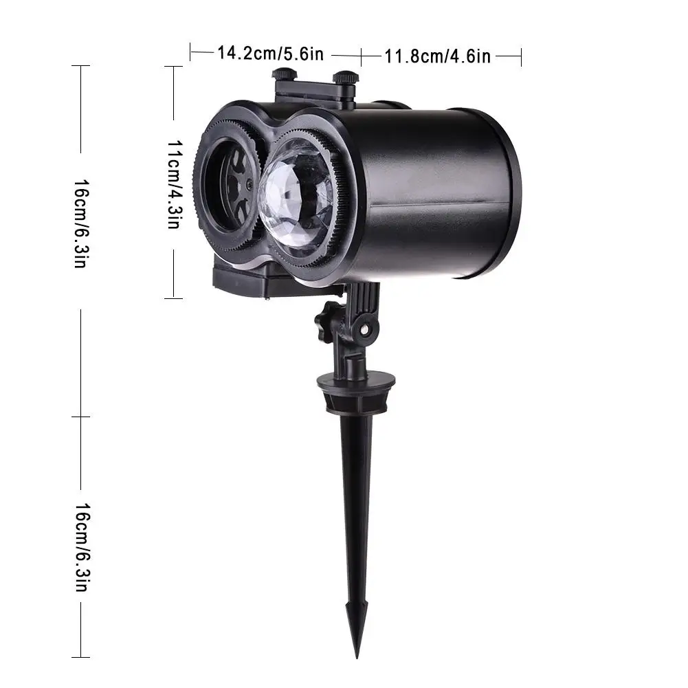 Двухтрубная волнистая лампа с узором Лампа для проектора морской светильник