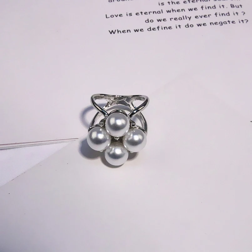 Жемчужная медная металлическая пряжка для шарфа квадратный шелковый шарф модный