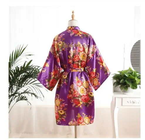 Платье подружки невесты с цветочным узором халат одежда для сна свадьбы халаты