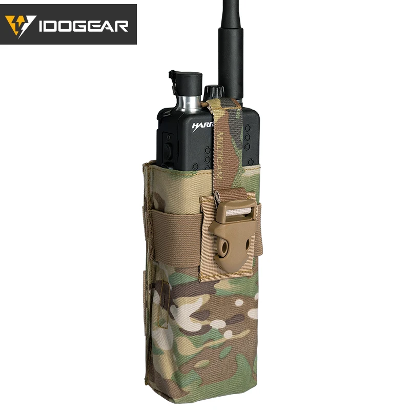 IDOGEAR Tactical Radio Pouch For Walkie Talkie MOLLE MBITR PRC148 152 Airsoft Tool 3552 | Спорт и развлечения