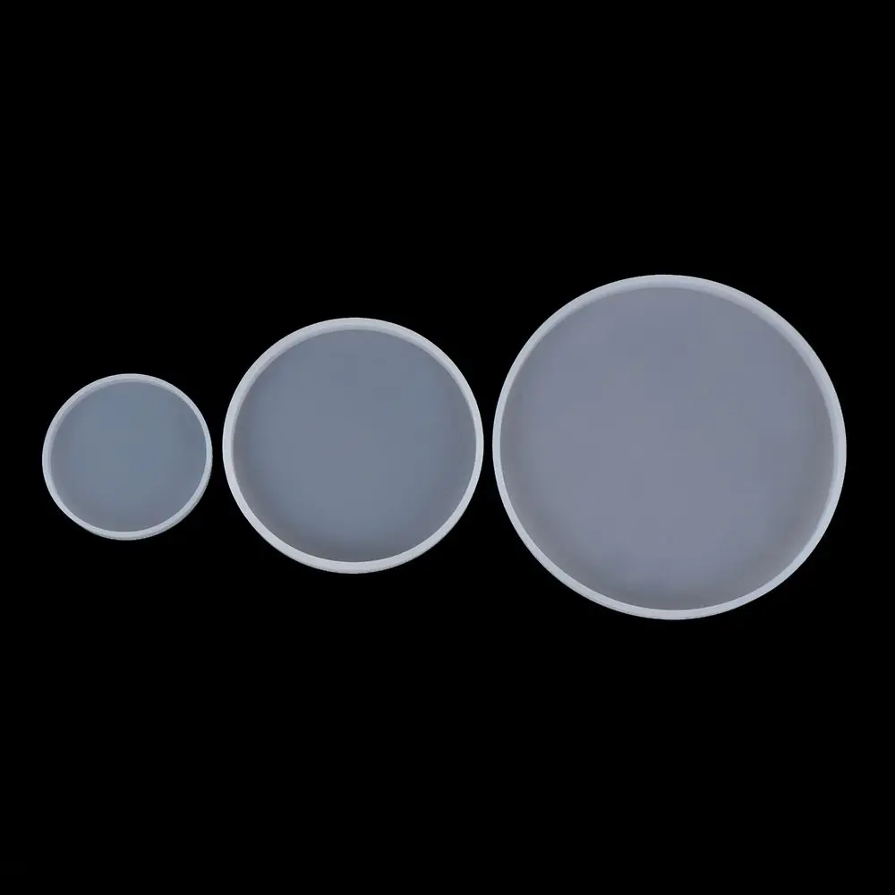 

Transparent Fluid Arts Round Coaster Resin Casting Molds Silicone Epoxy Jewelry Pendant Agate Making Mould Tool DIY Accessories