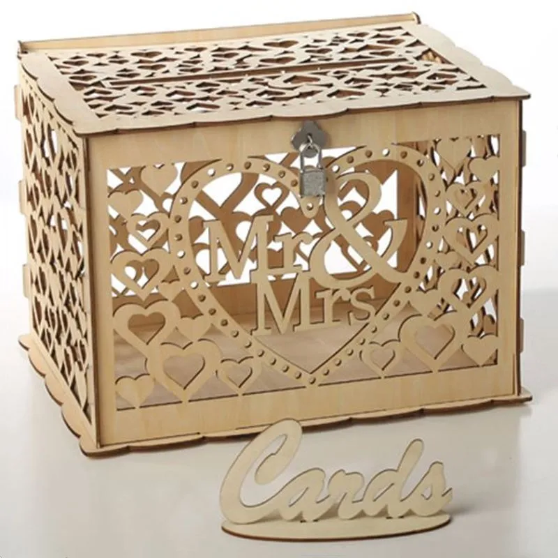 Свадебная шкатулка для карт Mr Mrs украшения вечеринки в честь будущей мамы