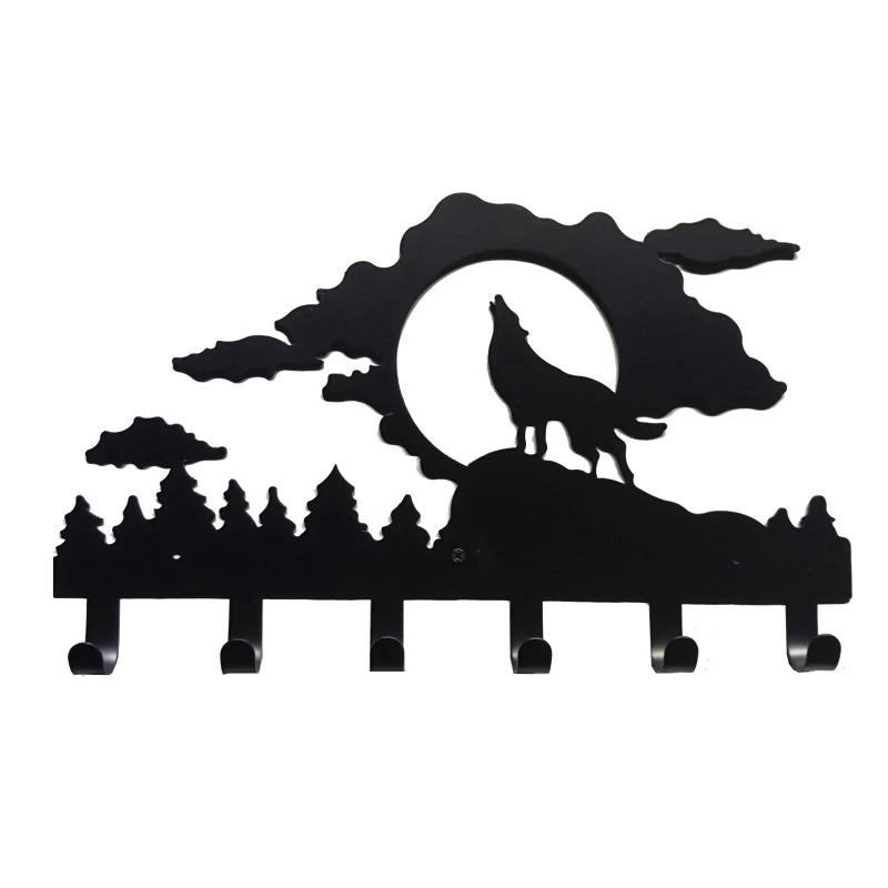 

1PC Iron Wall-Mounted Coat Clothes Hook Rack Wall-Mounted Durable Practical Iron Wall Hook for Bedroom