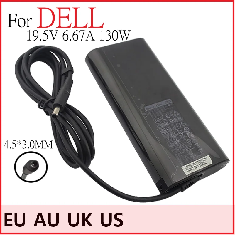

Оригинальный адаптер переменного тока для ноутбука Dell, 4,5*3,0 мм, 130 Вт, 19,5 в, 9530 А, точное зарядное устройство M3800 XPS 15 () DA130PM130 06TTY6