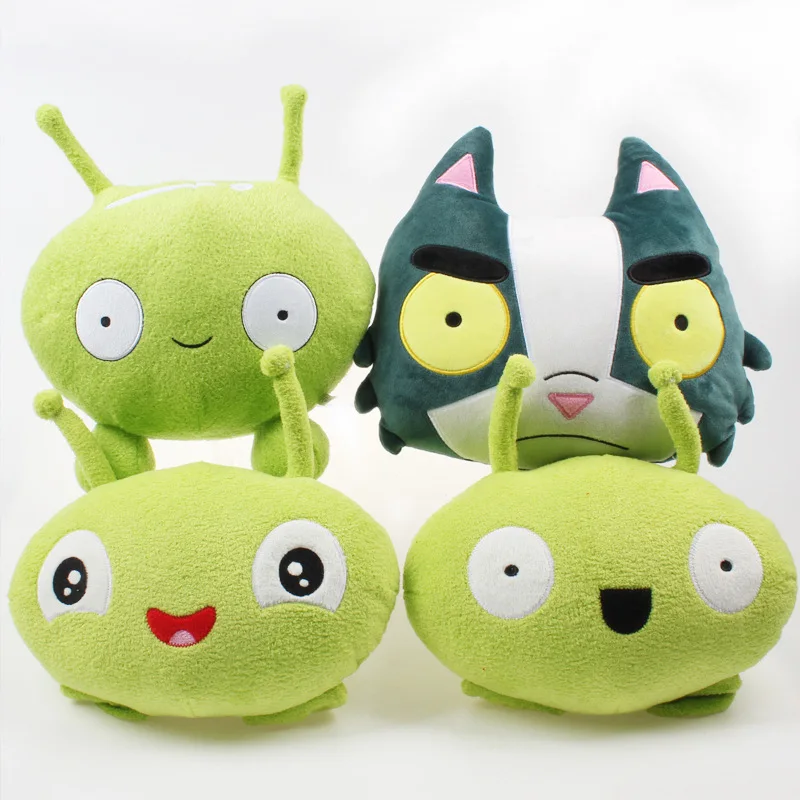 

25cm Animation Final Spaced Plush Toys Mooncake Chookity Figure Stuffed Toy Green Alien Plush Anime Doll For Children Gifts