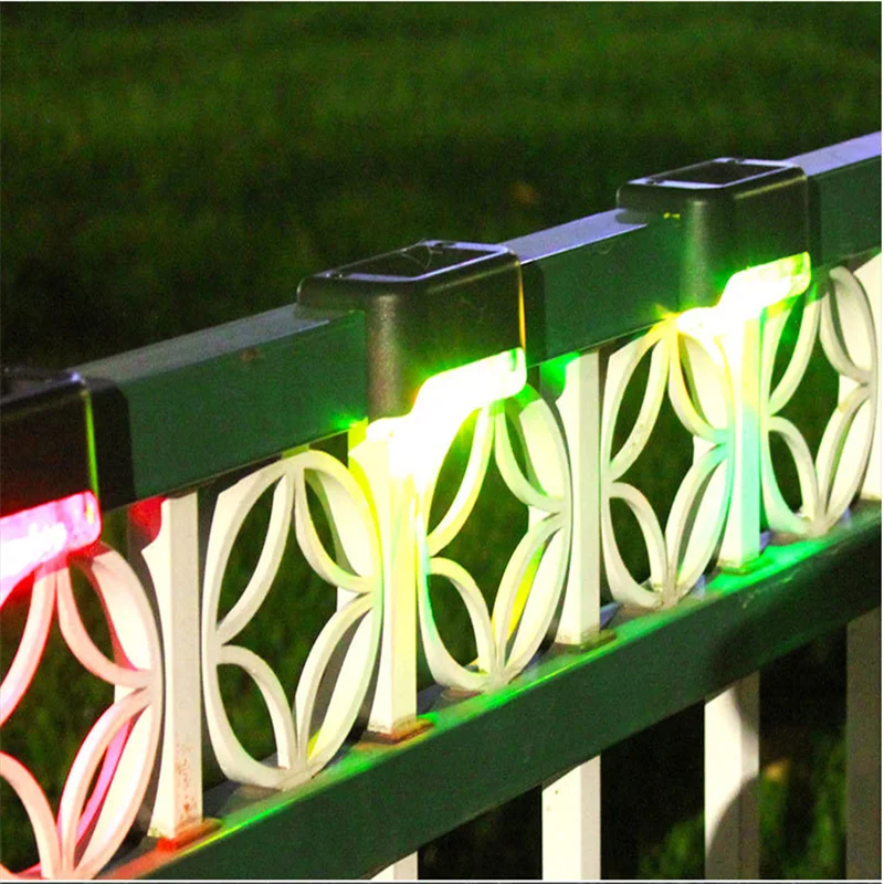 Уличные фонари на солнечной батарее для забора освещение сада патио дорожек