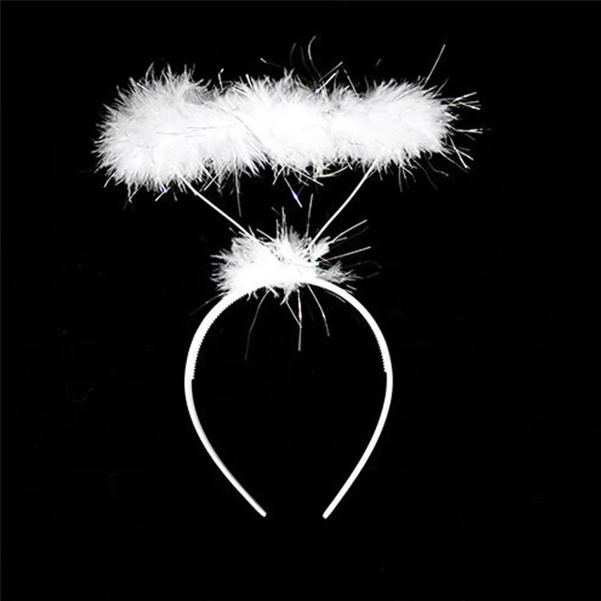 Headband Ladied Fluffy Halo Angel Soft Fairy Fancy Dress Party Comfortable Hairband Hair Bows Ozdoby Do Wlosow Cute15 |