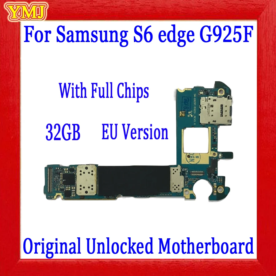 Европейская версия материнской платы + чипы для Samsung Galaxy S6 Edge G925F оригинальная