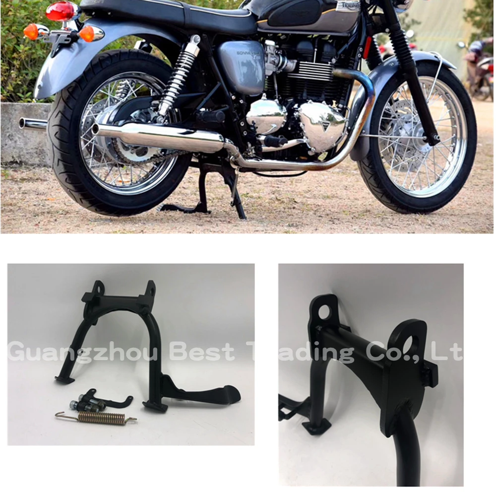 

Motorcycle Black Carbon Steel Center Foot Stand Mounting Centerstand For Triumph BONNEVILLE T100