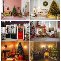 christmas theme photography background christmas tree fireplace children portrait backdrops for photo studio props 21522dhy 29