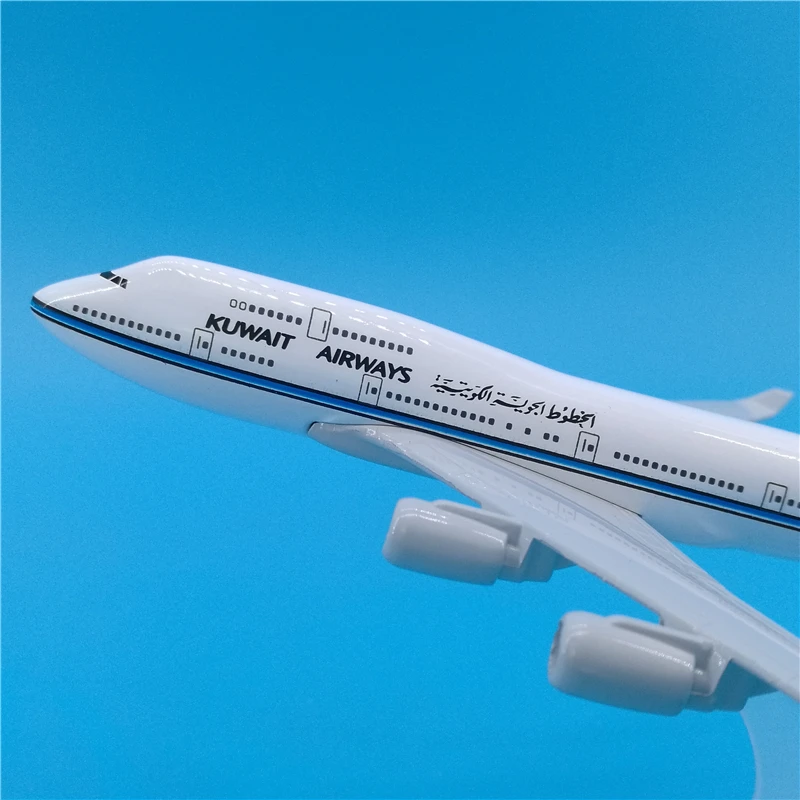 1:400 масштаб 16 см Kuwait Airways Airlines Boeing B747 металлический сплав самолета Модель